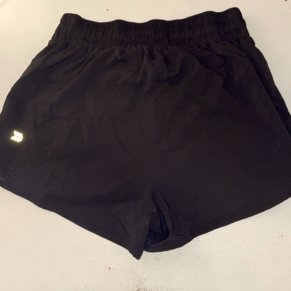 all in motion Athletic Shorts: Black Solid Breathable Activewear - Size XS